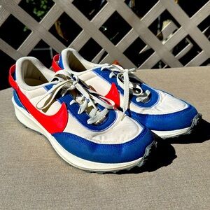 Nike Waffle Debut Blue, Red, White - size 10.5